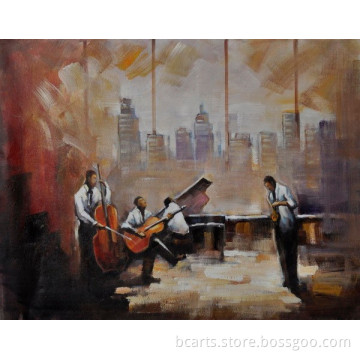 Famous music oil painting with factory supply for Wall Art